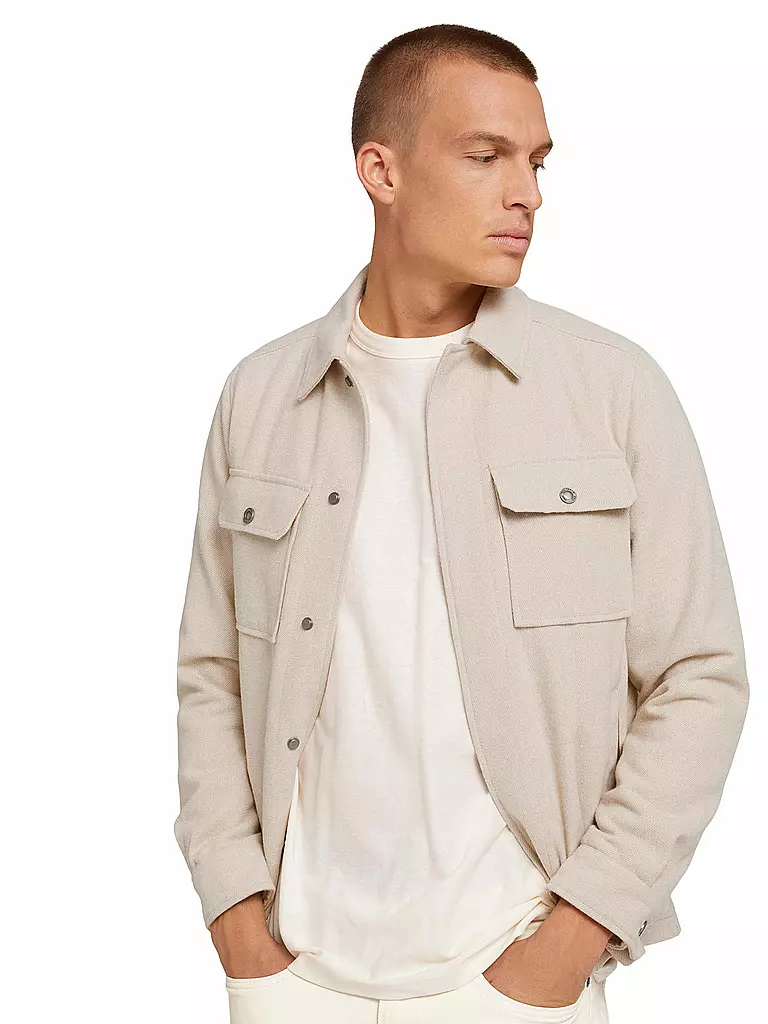 TOM TAILOR | Overshirt - Jacke | beige