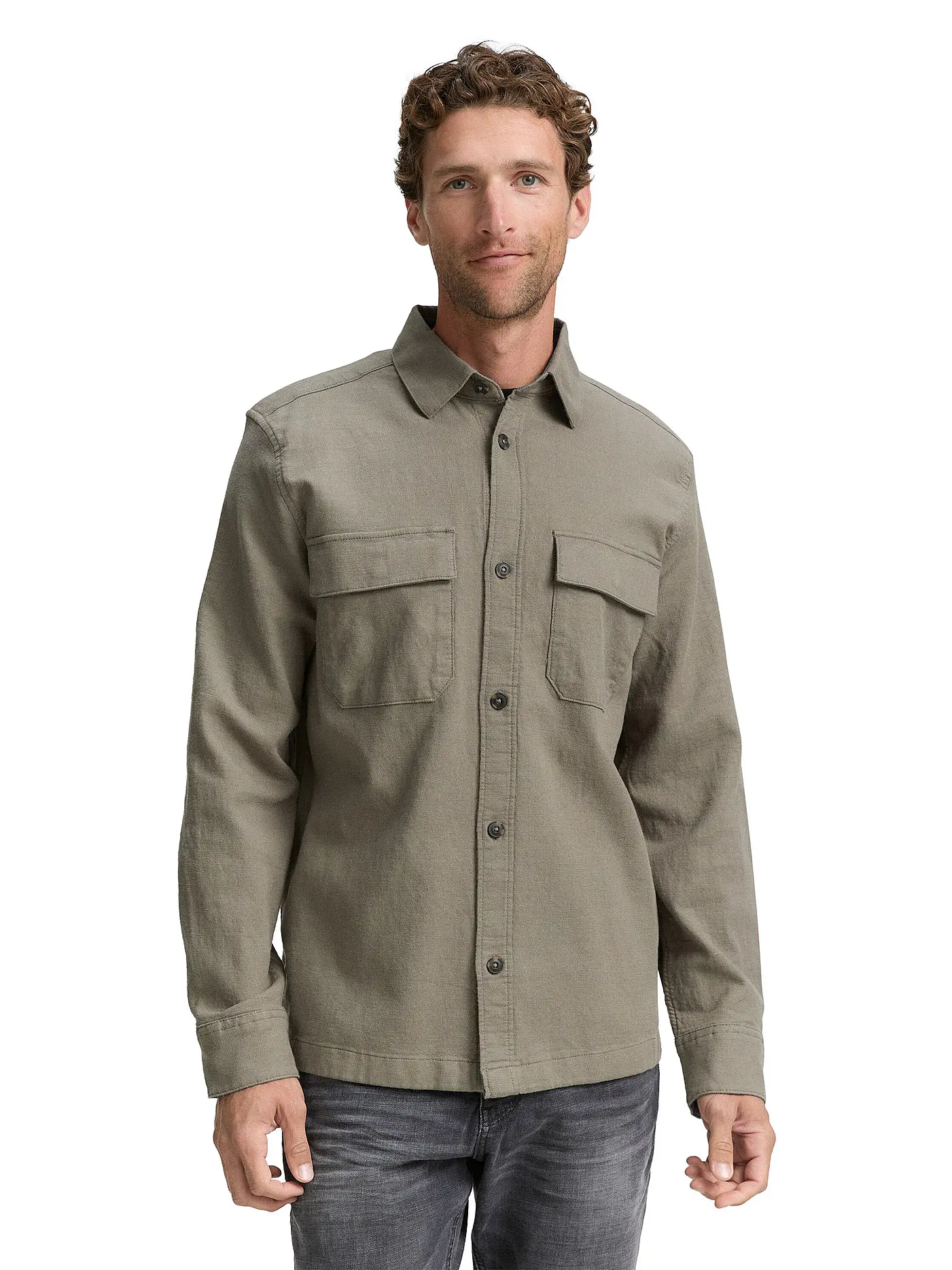 TOM TAILOR | Overshirt  | olive