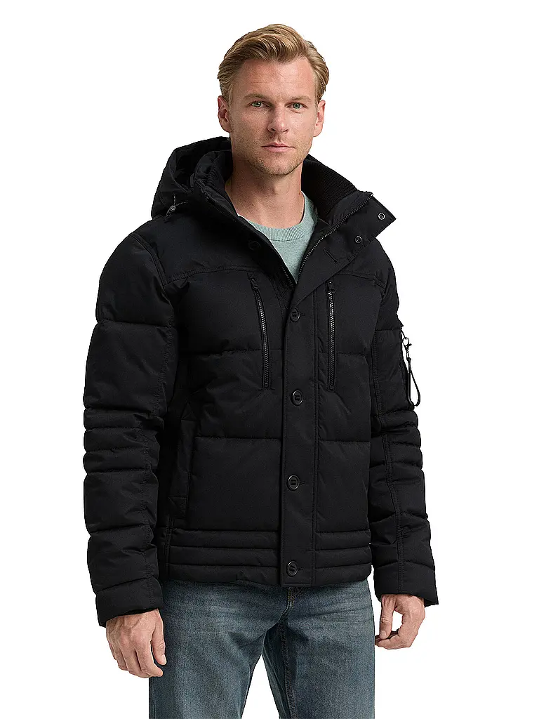 TOM TAILOR | Parka | schwarz