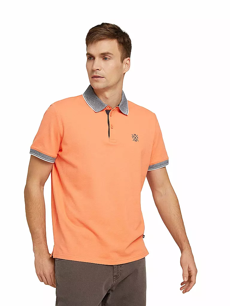 TOM TAILOR | Poloshirt Regular Fit | orange