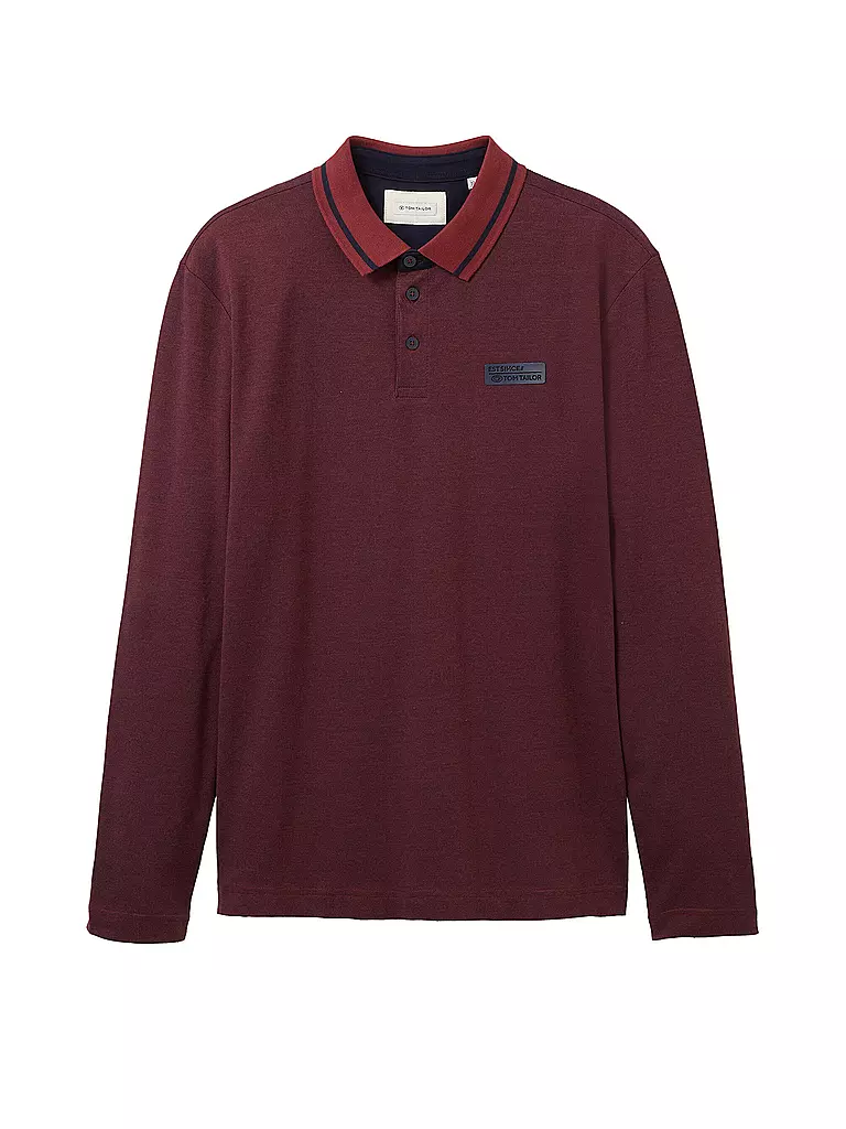 TOM TAILOR | Poloshirt | dunkelrot