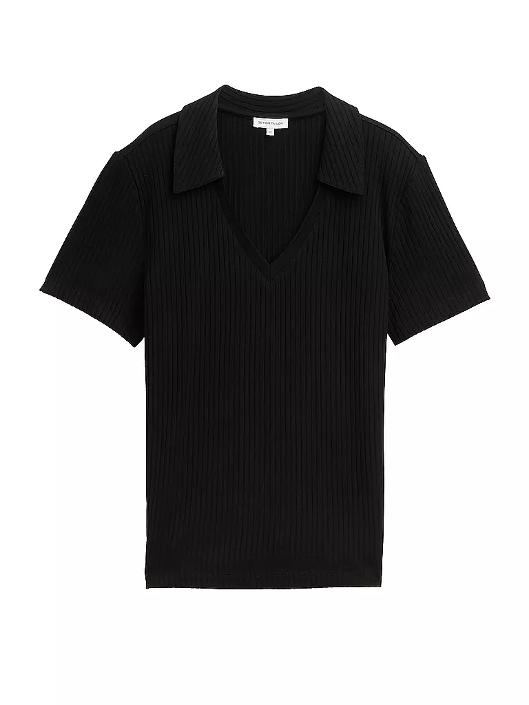 TOM TAILOR | Poloshirt | schwarz