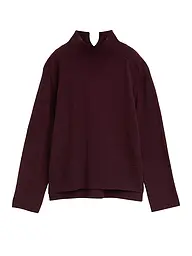 TOM TAILOR | Pullover  | dunkelrot