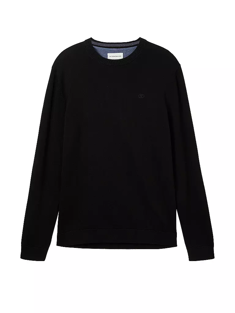 TOM TAILOR | Pullover  | schwarz