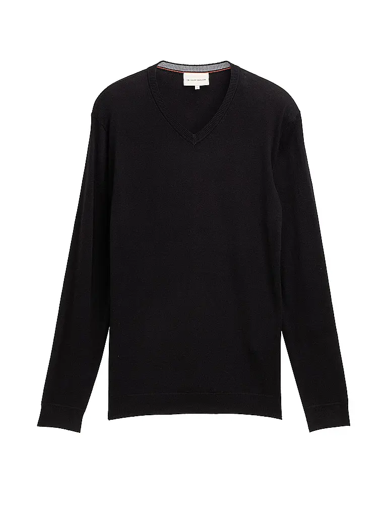 TOM TAILOR | Pullover  | schwarz