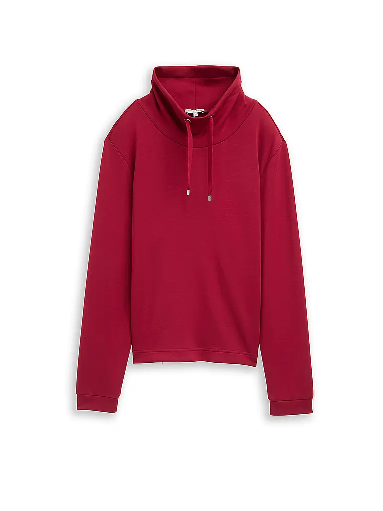 TOM TAILOR | Pullover  | dunkelrot