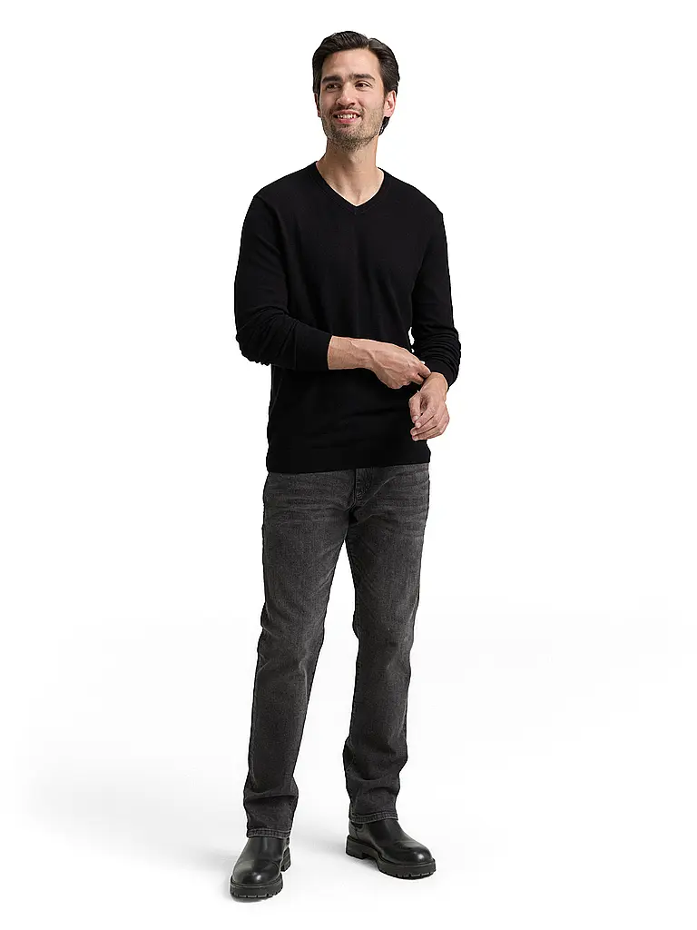 TOM TAILOR | Pullover  | schwarz