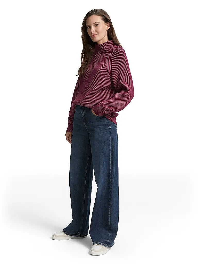 TOM TAILOR | Pullover  | rot