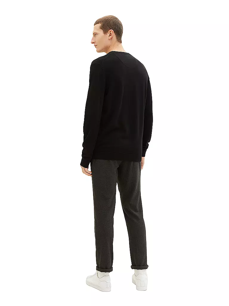 TOM TAILOR | Pullover  | schwarz