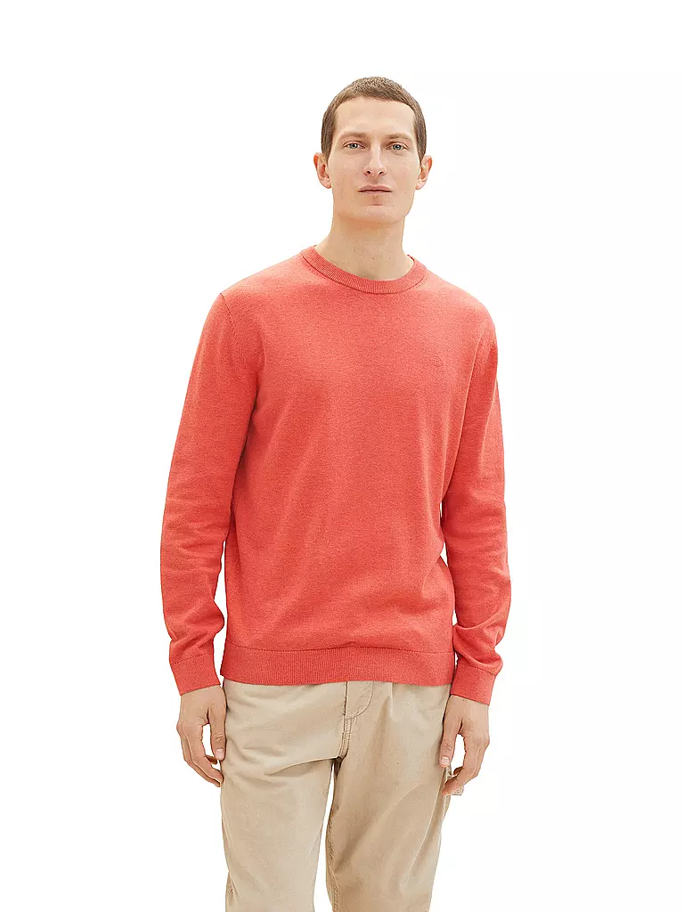TOM TAILOR | Pullover  | rot