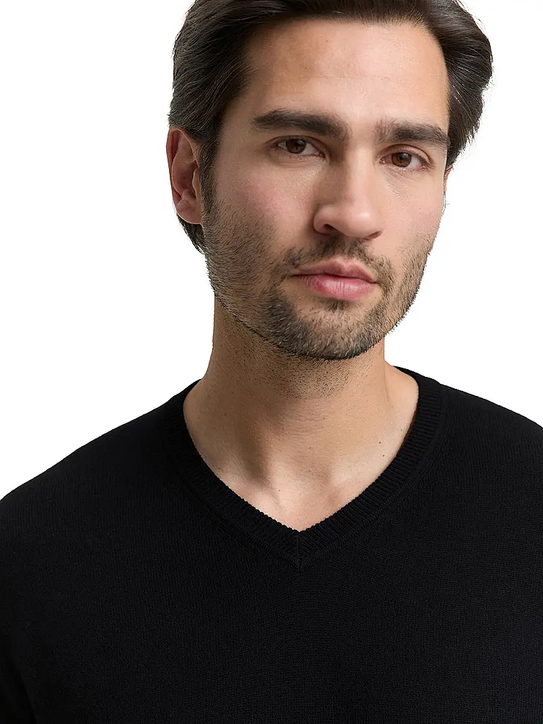 TOM TAILOR | Pullover  | schwarz