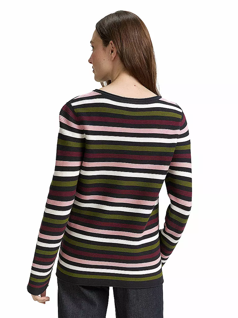 TOM TAILOR | Pullover | dunkelrot
