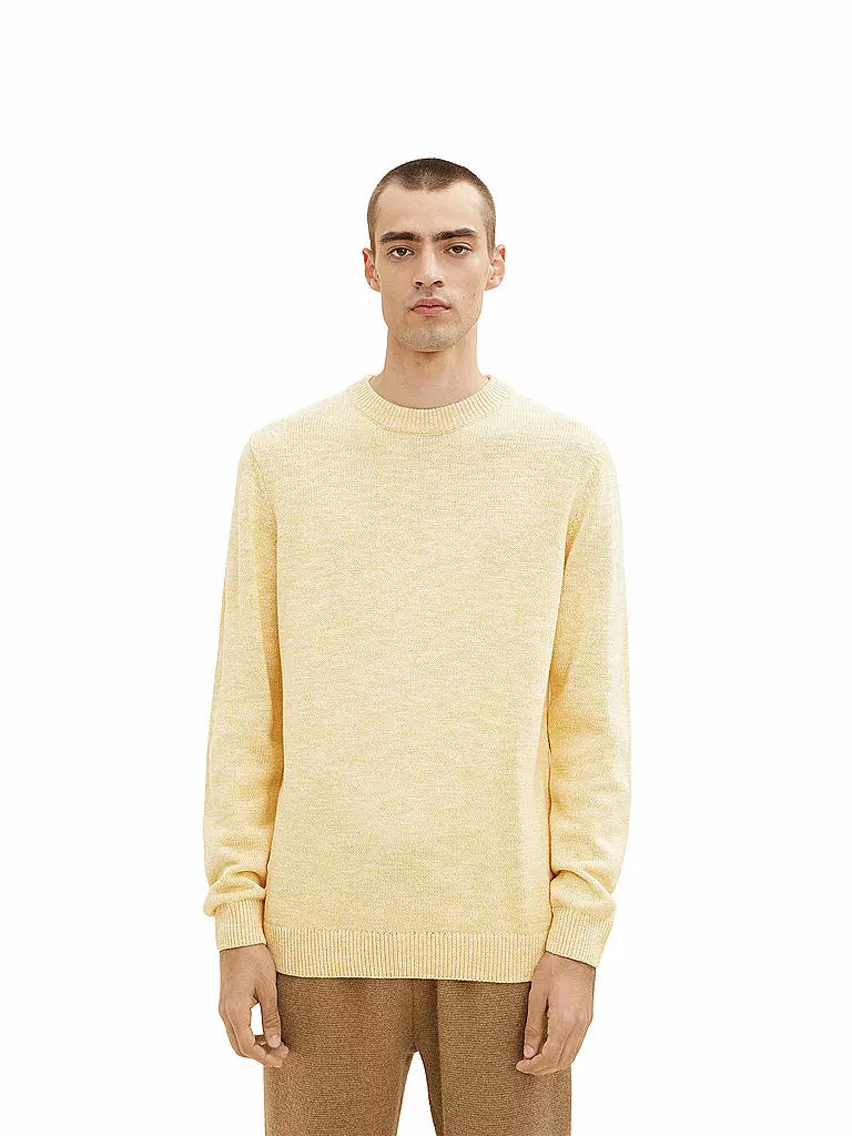 TOM TAILOR | Pullover | gelb