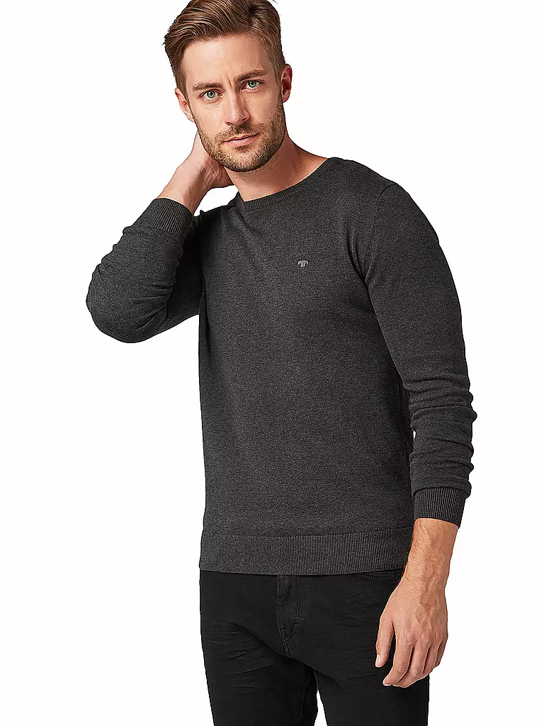 TOM TAILOR | Pullover | schwarz