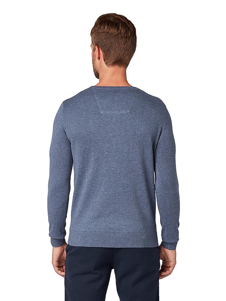Pull-over Homme TOM TAILOR - Col Rond, Manches Longues - Coton Doux Et Respirant - Coupe Regular Fit - Tailles S à 3XL
