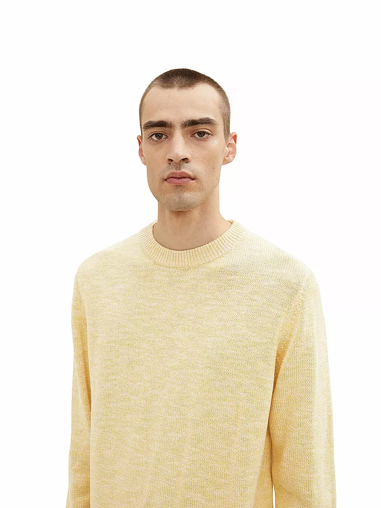 TOM TAILOR | Pullover | gelb