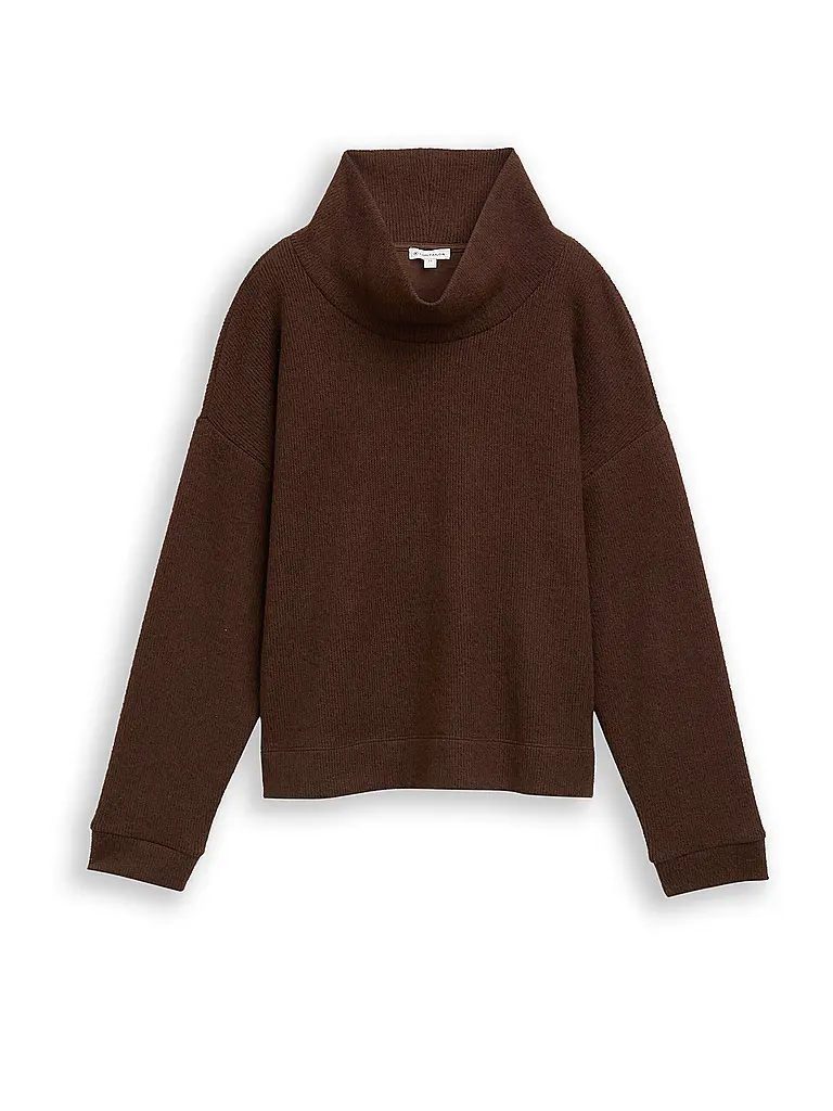 TOM TAILOR | Rollkragenpullover  | braun