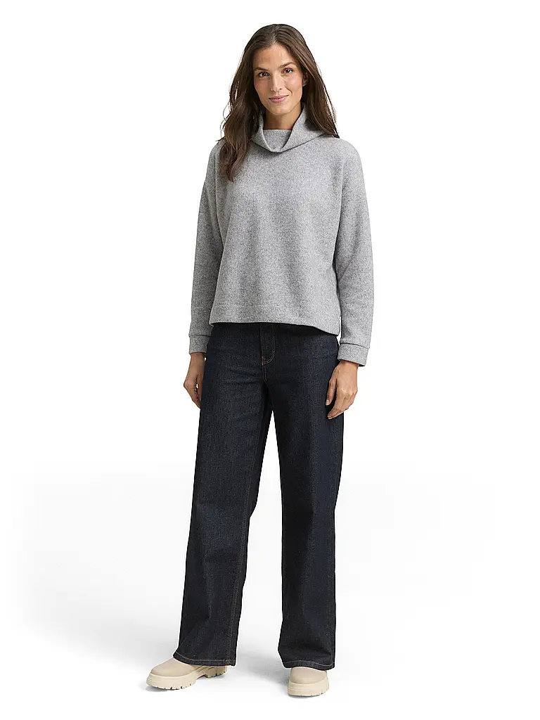 TOM TAILOR | Rollkragenpullover  | grau