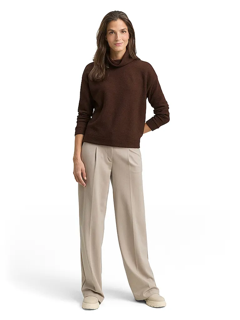 TOM TAILOR | Rollkragenpullover  | braun