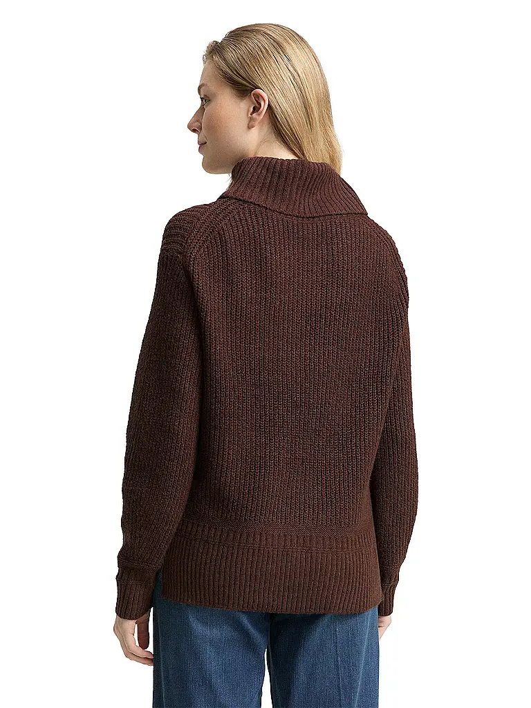 TOM TAILOR | Rollkragenpullover  | braun