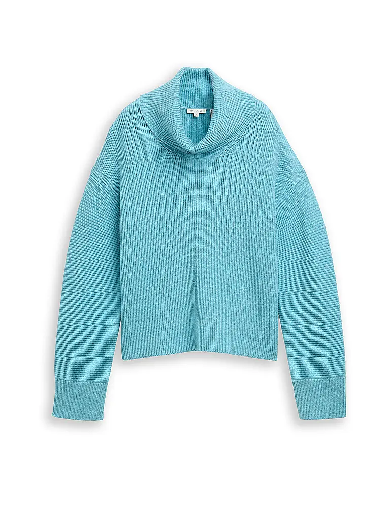 TOM TAILOR | Rollkragenpullover Oversized Fit | Petrol