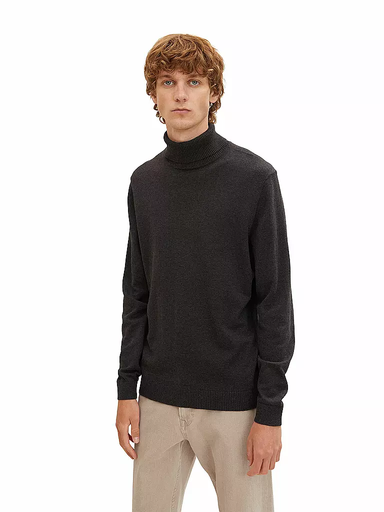 TOM TAILOR | Rollkragenpullover | grau