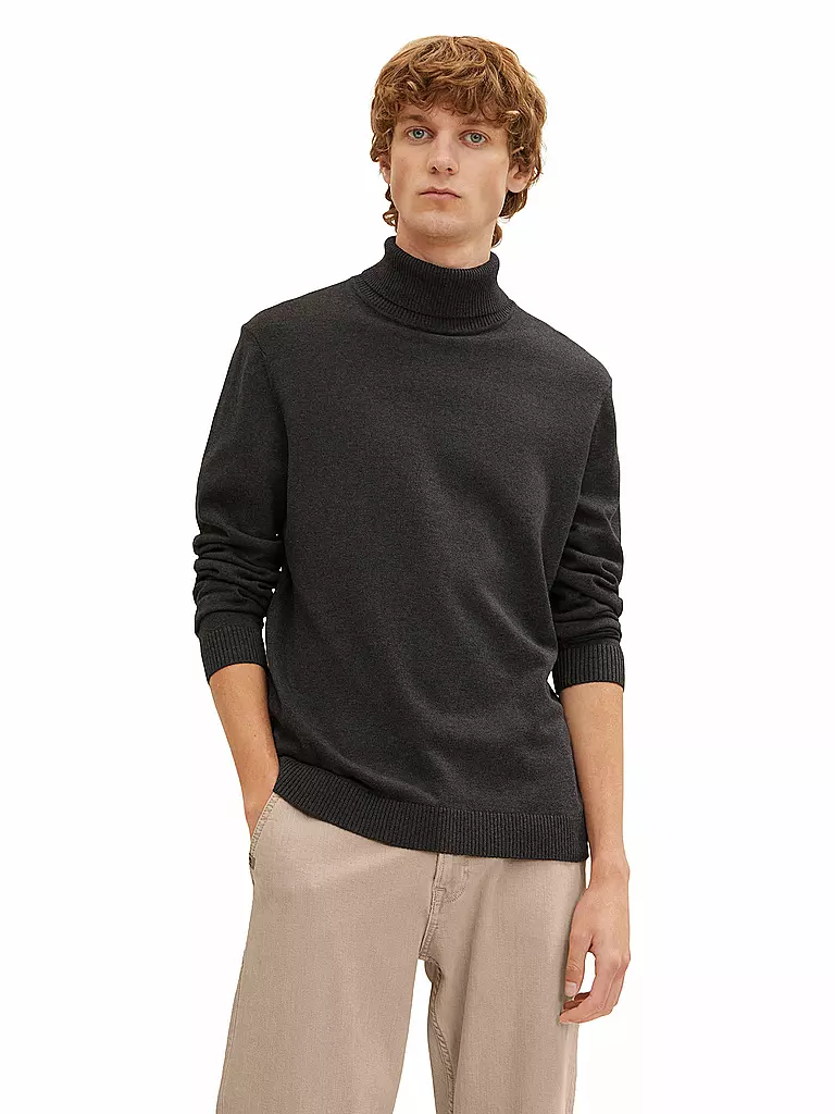 TOM TAILOR | Rollkragenpullover | grau