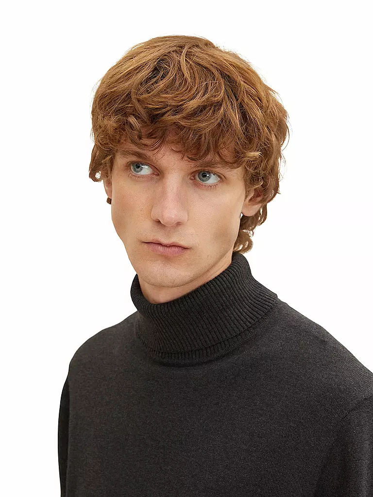 TOM TAILOR | Rollkragenpullover | grau