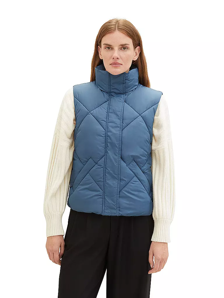 TOM TAILOR | Steppgilet  | blau