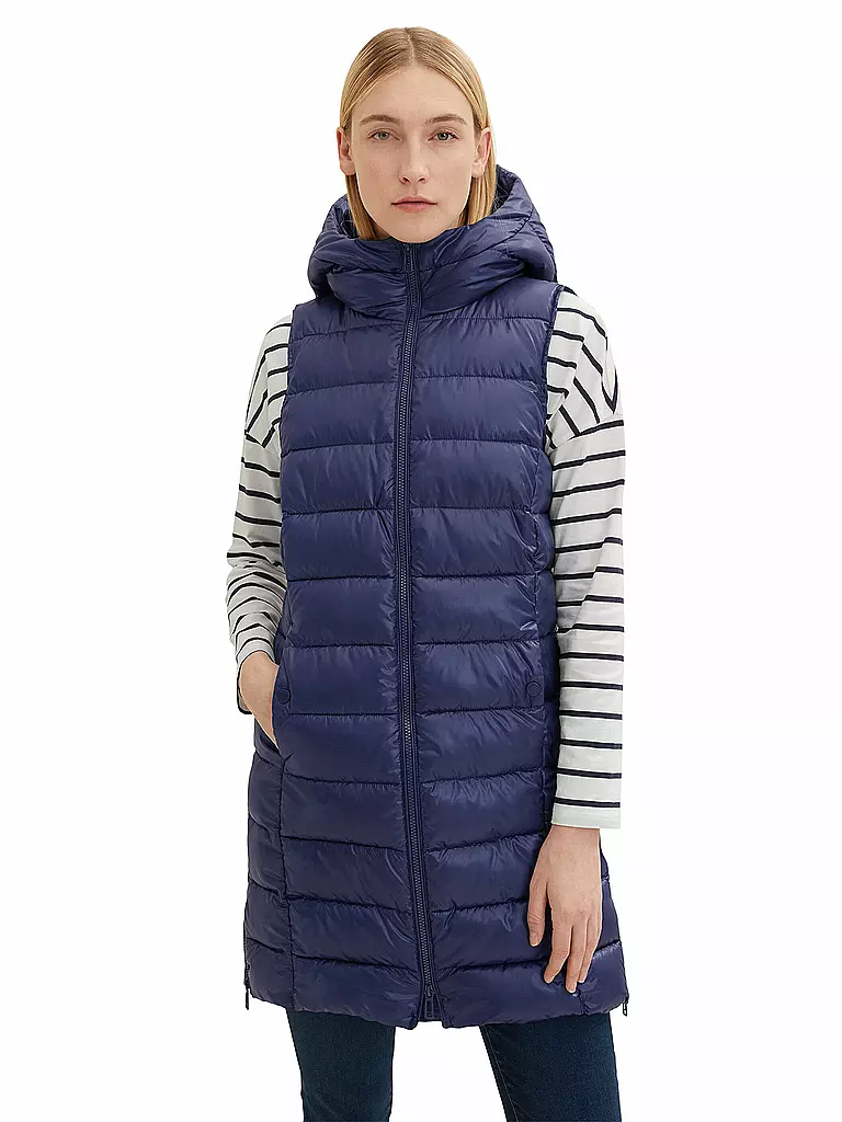 TOM TAILOR | Steppgilet | blau