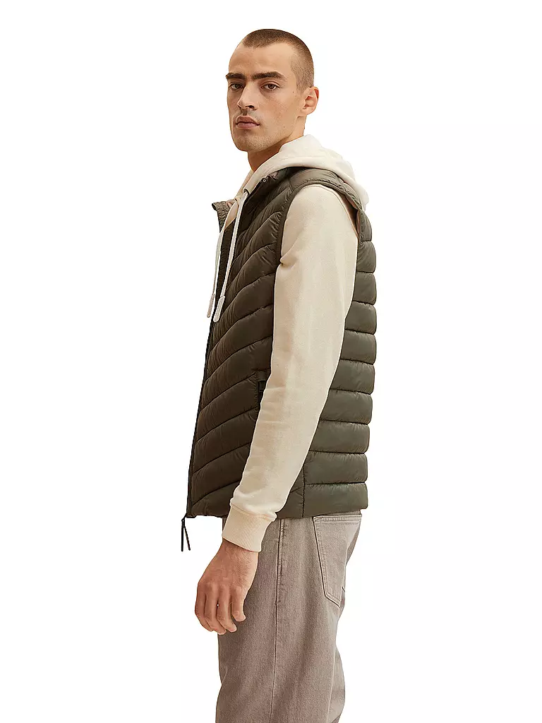 TOM TAILOR | Steppgilet | olive