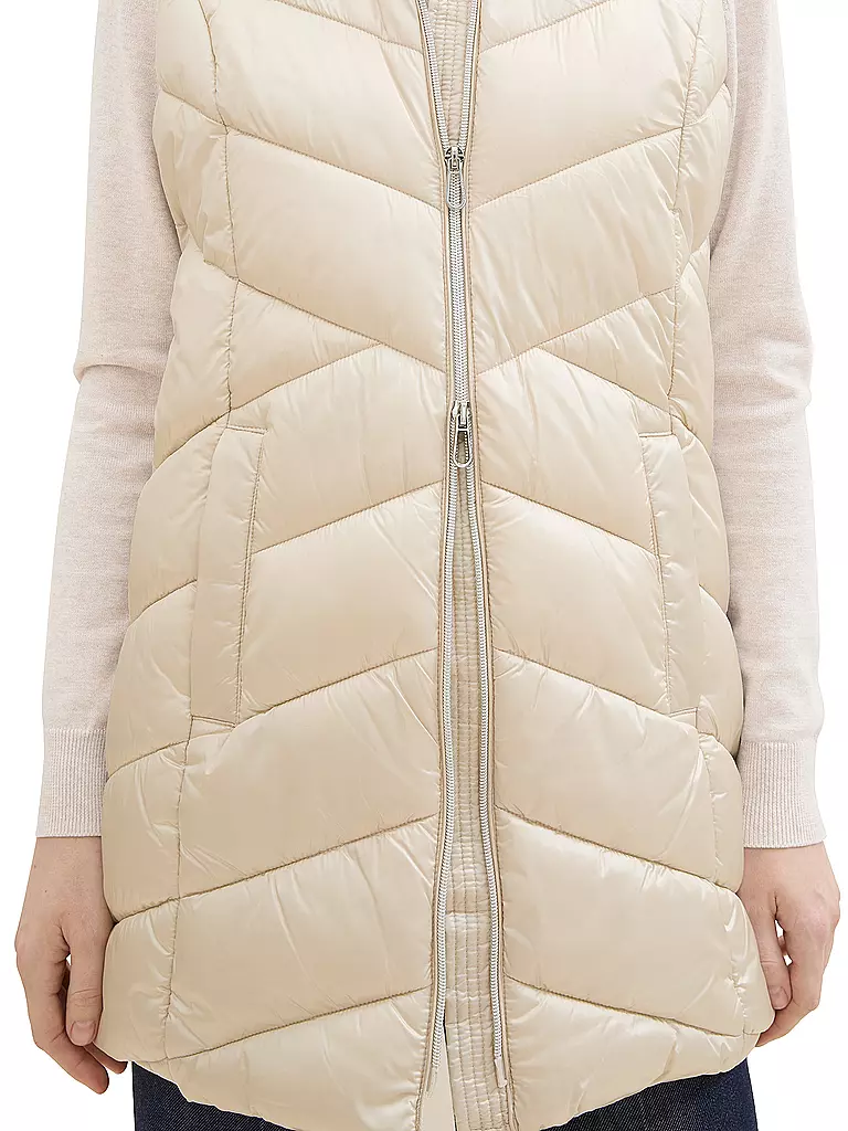 TOM TAILOR | Steppgilet | beige