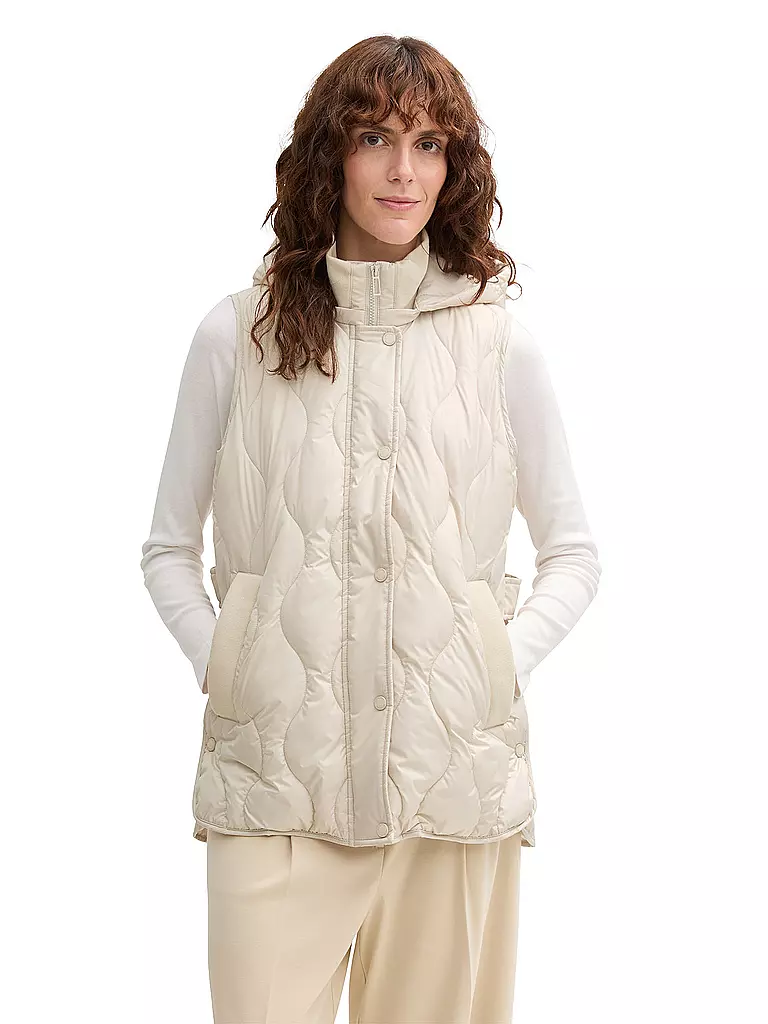 TOM TAILOR | Steppgilet | beige