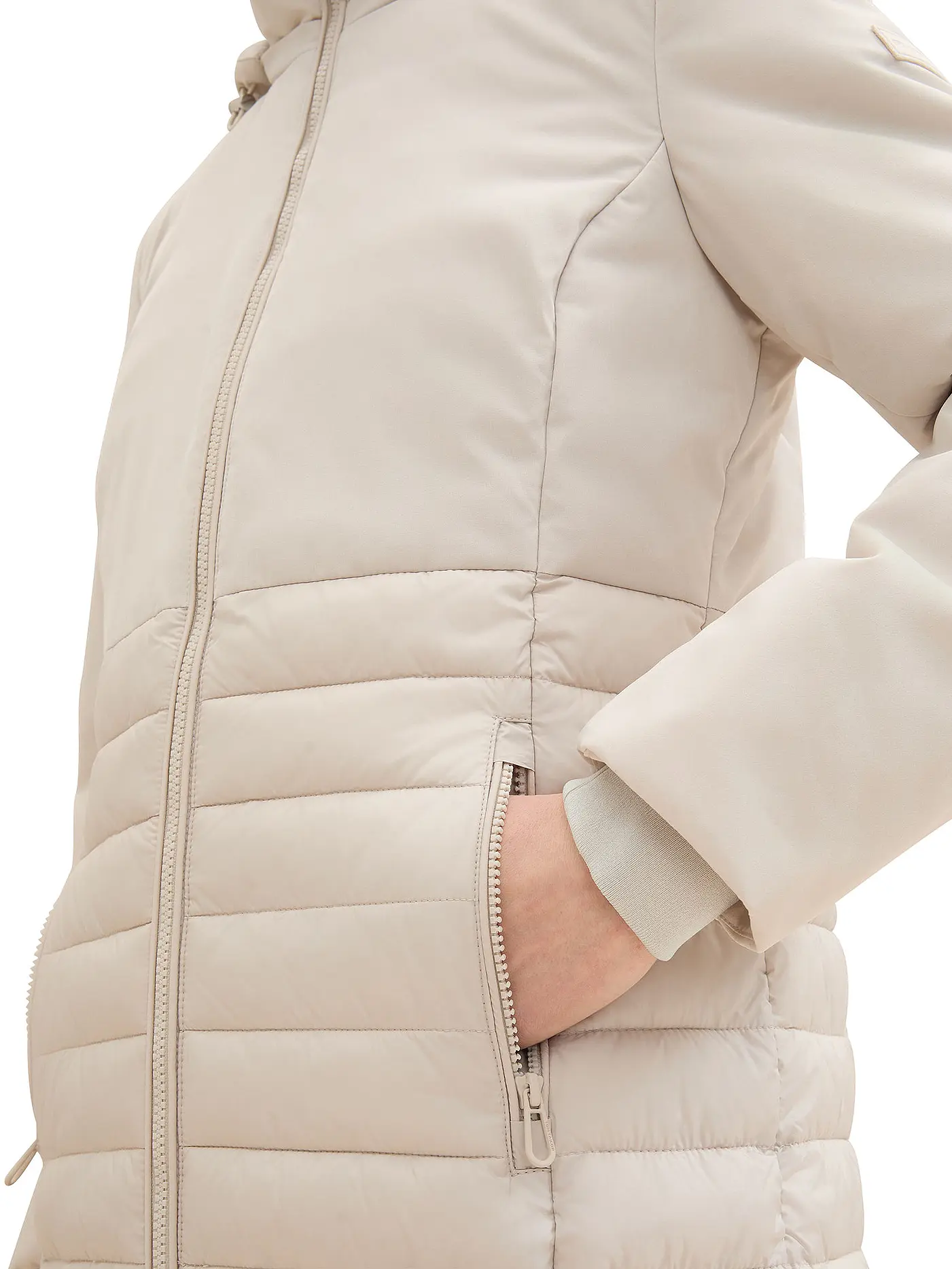 TOM TAILOR | Steppmantel  | beige