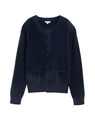 TOM TAILOR | Strickjacke  | dunkelblau