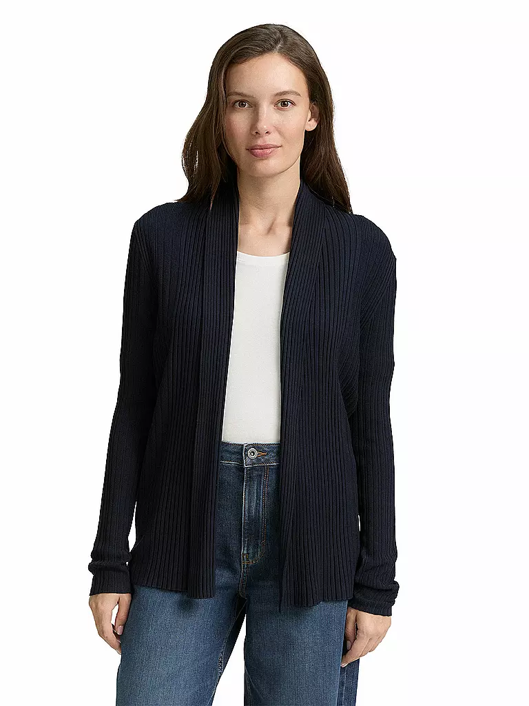 TOM TAILOR | Strickjacke  | dunkelblau