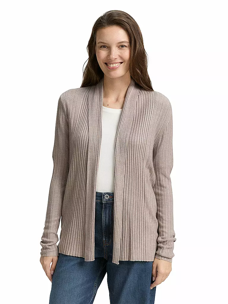 TOM TAILOR | Strickjacke  | beige