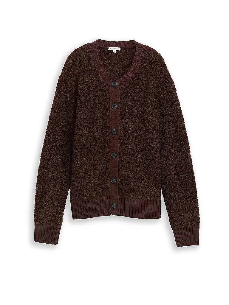 TOM TAILOR | Strickjacke | braun