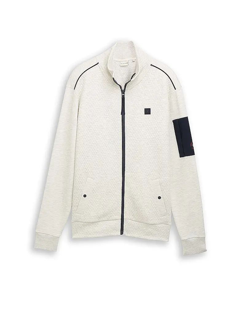 TOM TAILOR | Sweatjacke  | creme