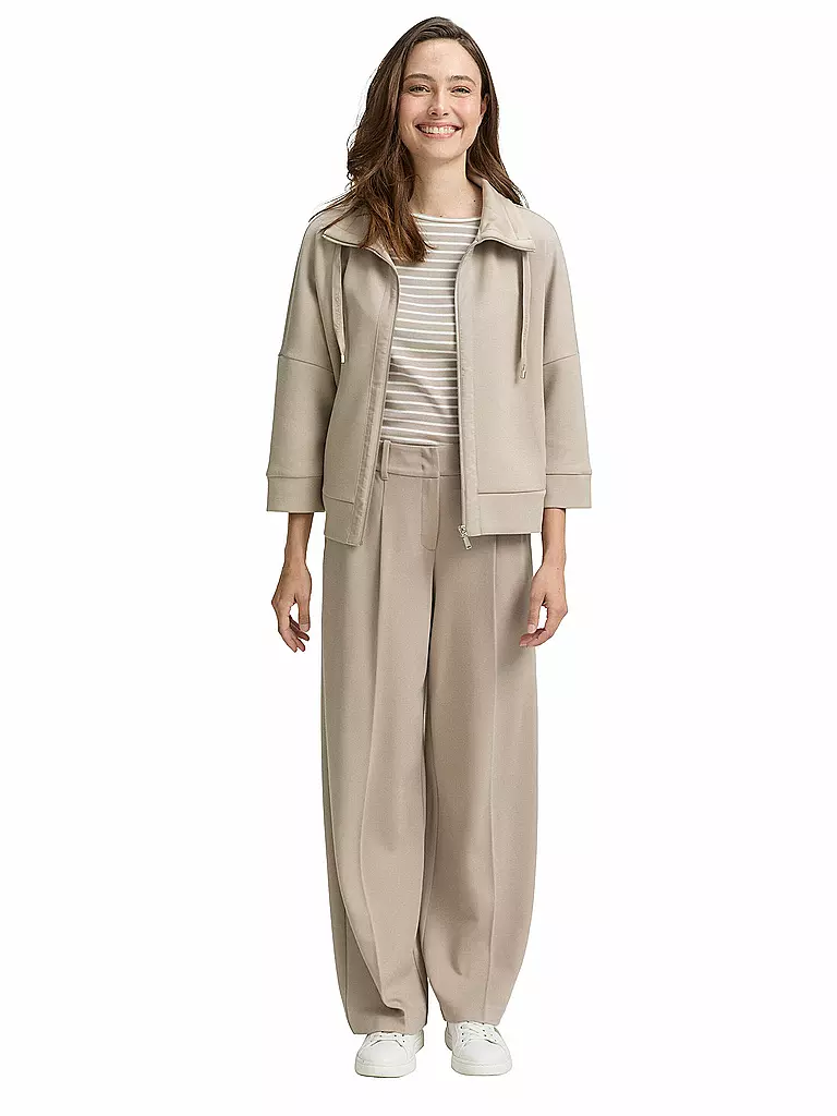TOM TAILOR | Sweatjacke  | beige