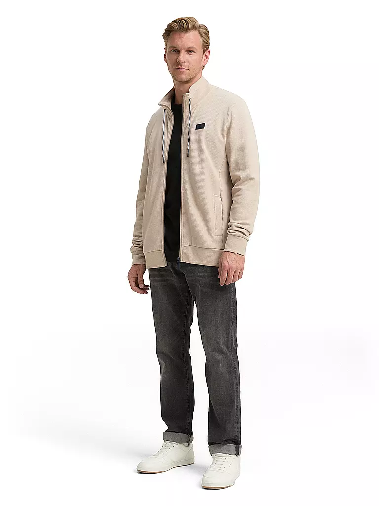 TOM TAILOR | Sweatjacke  | beige