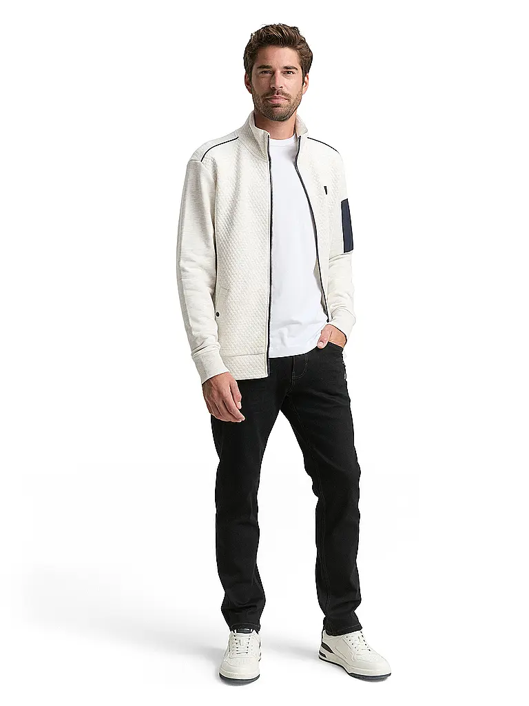 TOM TAILOR | Sweatjacke  | creme