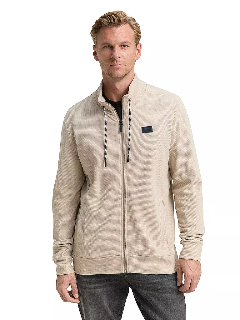 TOM TAILOR | Sweatjacke  | beige