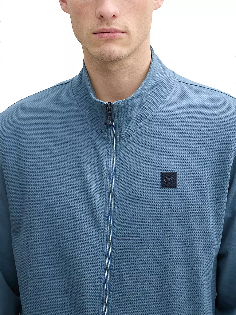 TOM TAILOR | Sweatjacke  | blau