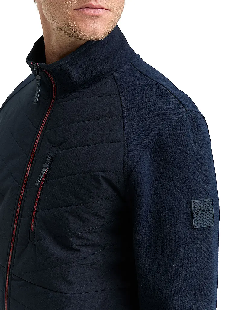 TOM TAILOR | Sweatjacke  | dunkelblau