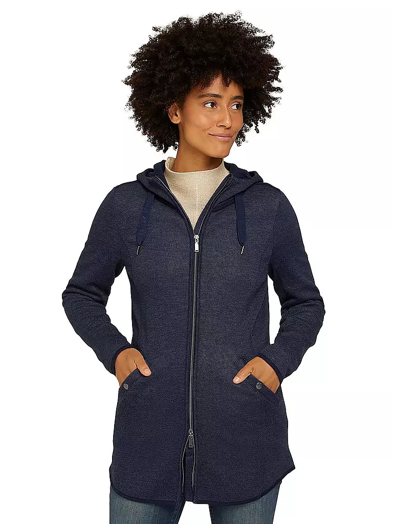 TOM TAILOR Sweatjacke blau