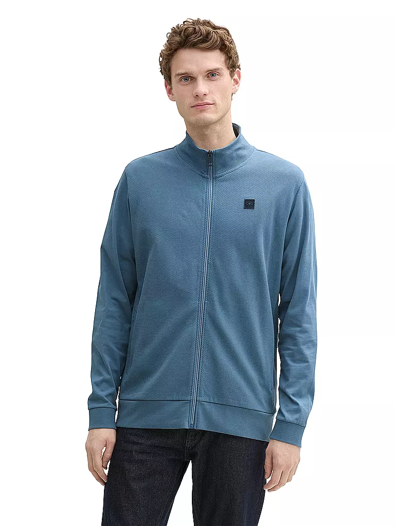 TOM TAILOR | Sweatjacke | blau