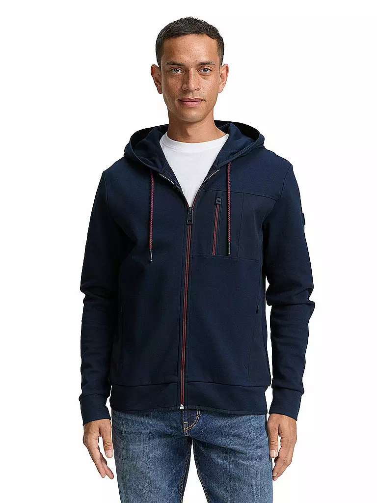 TOM TAILOR | Sweatjacke | dunkelblau