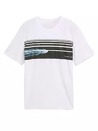 TOM TAILOR | T-Shirt  | weiss