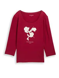 TOM TAILOR | T-Shirt  | dunkelrot